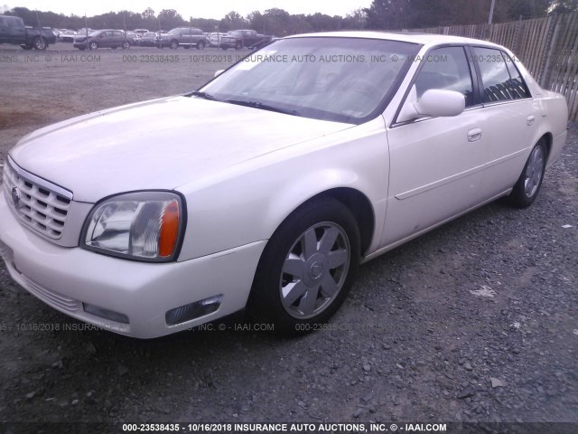 1G6KF57973U203590 - 2003 CADILLAC DEVILLE DTS WHITE photo 2