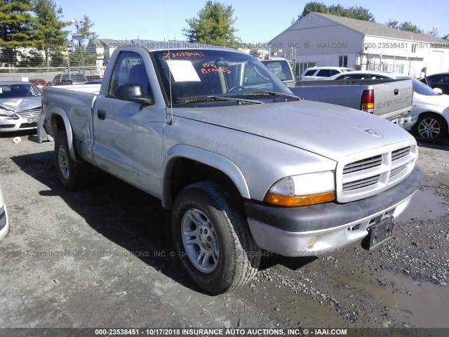 1D7GG36N03S369552 - 2003 DODGE DAKOTA SPORT SILVER photo 1