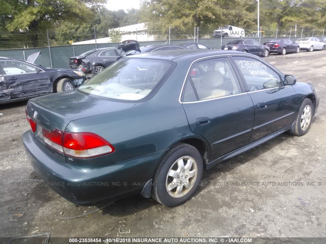 1HGCG56672A009116 - 2002 HONDA ACCORD GREEN photo 4