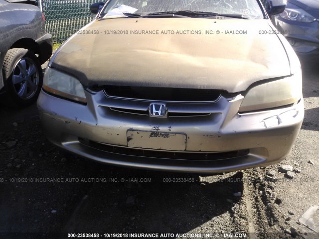 1HGCG1657YA057336 - 2000 HONDA ACCORD EX Qızıl foto 6