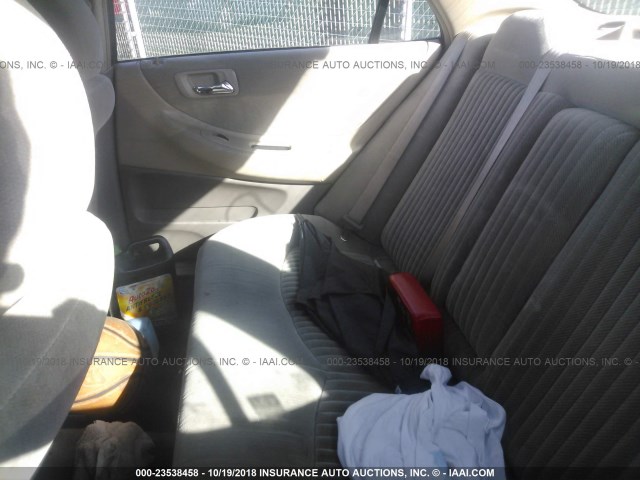 1HGCG1657YA057336 - 2000 HONDA ACCORD EX Qızıl foto 8