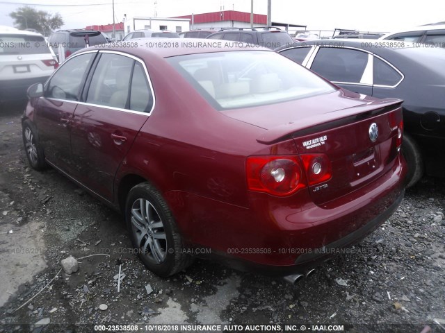 3VWRF71K46M697836 - 2006 VOLKSWAGEN JETTA 2.5 RED photo 3