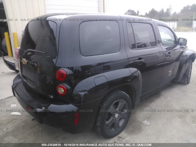 3GNDA13D88S555860 - 2008 CHEVROLET HHR LS Negro foto 4
