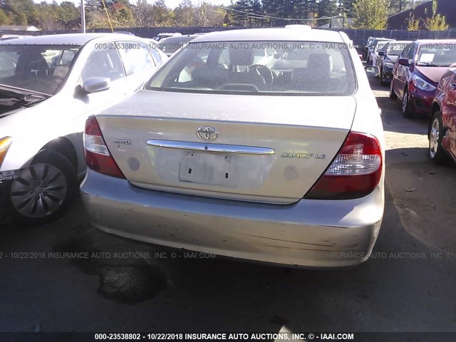 4T1BE32K94U896934 - 2004 TOYOTA CAMRY LE/XLE/SE TAN photo 6