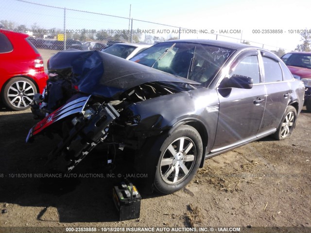 1FAHP24W78G107533 - 2008 FORD TAURUS SEL GRAY photo 2