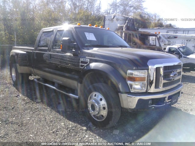 1FTXW43R78EB45615 - 2008 FORD F450 SUPER DUTY BROWN photo 1