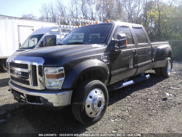 1FTXW43R78EB45615 - 2008 FORD F450 SUPER DUTY BROWN photo 2