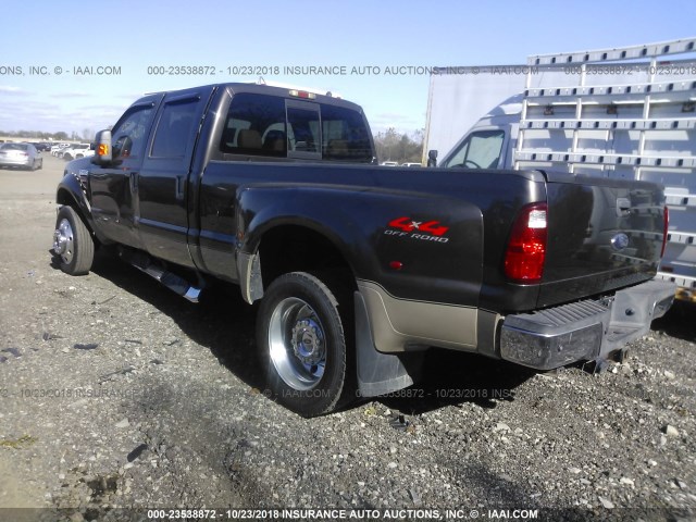 1FTXW43R78EB45615 - 2008 FORD F450 SUPER DUTY BROWN photo 3