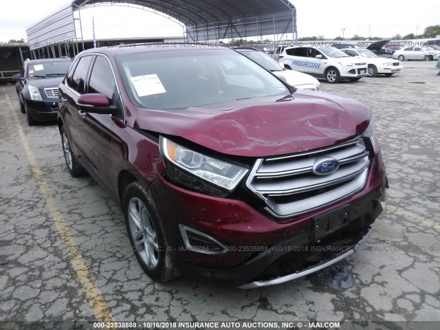 2FMPK3K91HBB59251 - 2017 FORD EDGE TITANIUM RED photo 1