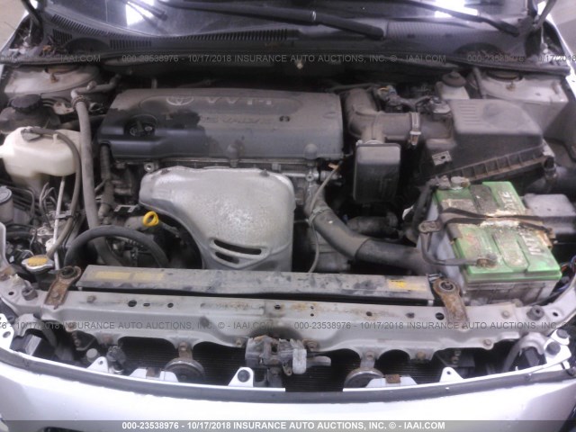 JTKDE177350003759 - 2005 TOYOTA SCION TC 银色 照片 10