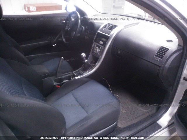 JTKDE177350003759 - 2005 TOYOTA SCION TC 银色 照片 5