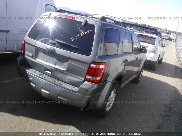 1FMCU9D75CKB06249 - 2012 FORD ESCAPE XLT GRAY photo 4