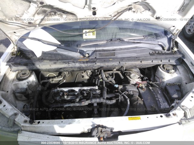 JTLKT334X50180504 - 2005 TOYOTA SCION XB Ақ фото 10