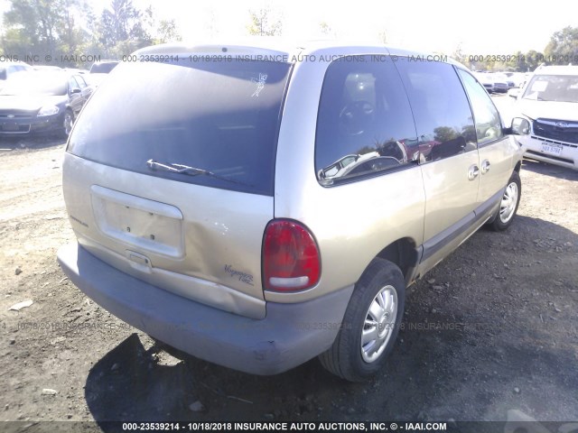 2C4GJ45G4YR700730 - 2000 CHRYSLER VOYAGER SE GOLD photo 4