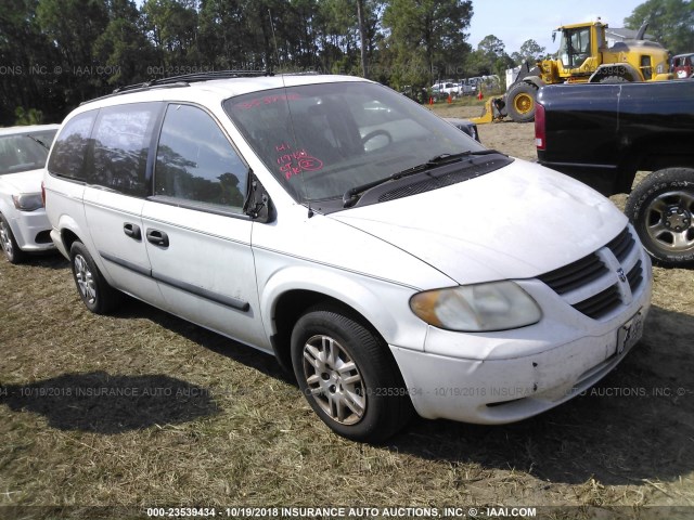 1D4GP24RX5B230609 - 2005 DODGE GRAND CARAVAN SE WHITE photo 1