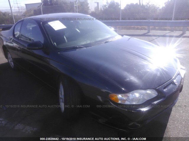 2G1WX15K249295175 - 2004 CHEVROLET MONTE CARLO SS BLACK photo 1