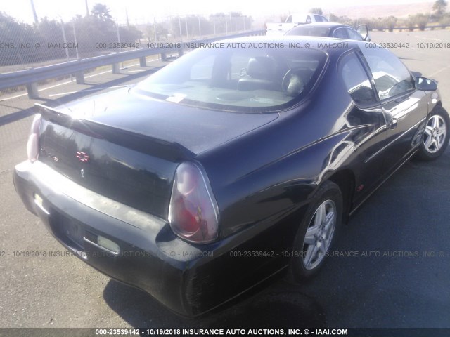 2G1WX15K249295175 - 2004 CHEVROLET MONTE CARLO SS შავი ფოტო 4