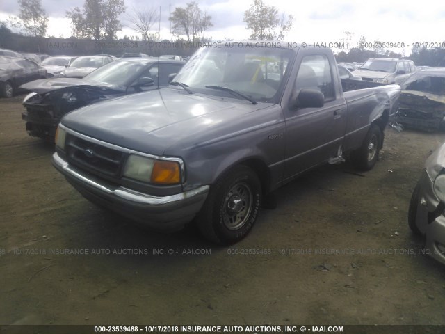 1FTCR10X3SUA38498 - 1995 FORD RANGER GRAY photo 2