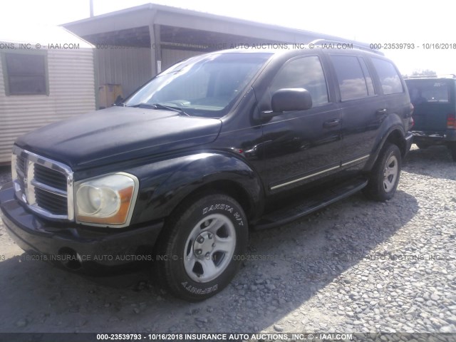 1D4HD58D04F114176 - 2004 DODGE DURANGO LIMITED BLACK photo 2