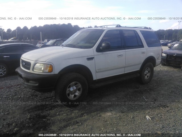 1FMFU18L8VLB58753 - 1997 FORD EXPEDITION WHITE photo 2