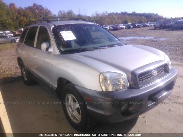 KM8SC73D13U501852 - 2003 HYUNDAI SANTA FE SILVER photo 1