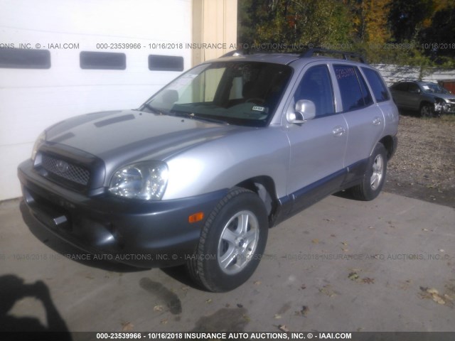 KM8SC73D13U501852 - 2003 HYUNDAI SANTA FE SILVER photo 2