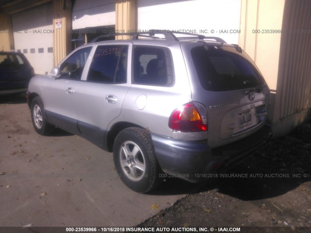 KM8SC73D13U501852 - 2003 HYUNDAI SANTA FE SILVER photo 3