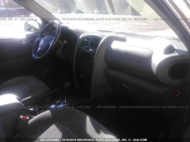 KM8SC73D13U501852 - 2003 HYUNDAI SANTA FE SILVER photo 5