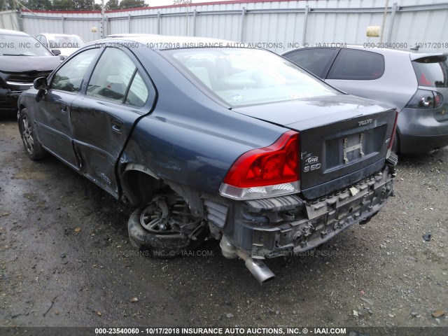 YV1RS592562546321 - 2006 VOLVO S60 2.5T BLUE photo 3