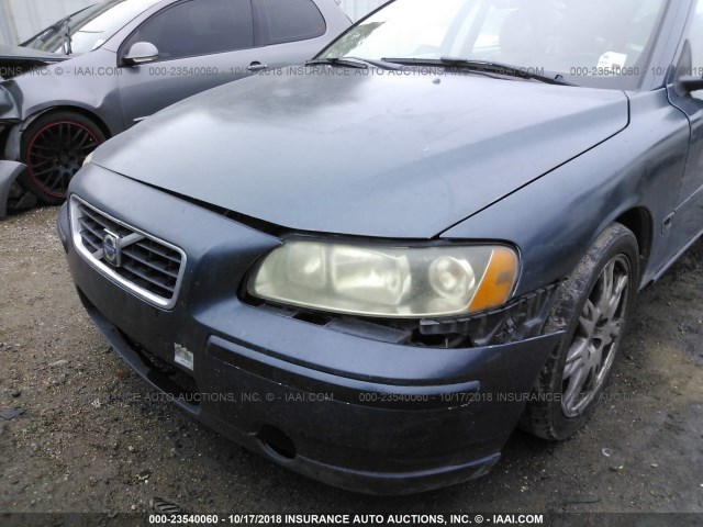 YV1RS592562546321 - 2006 VOLVO S60 2.5T BLUE photo 6