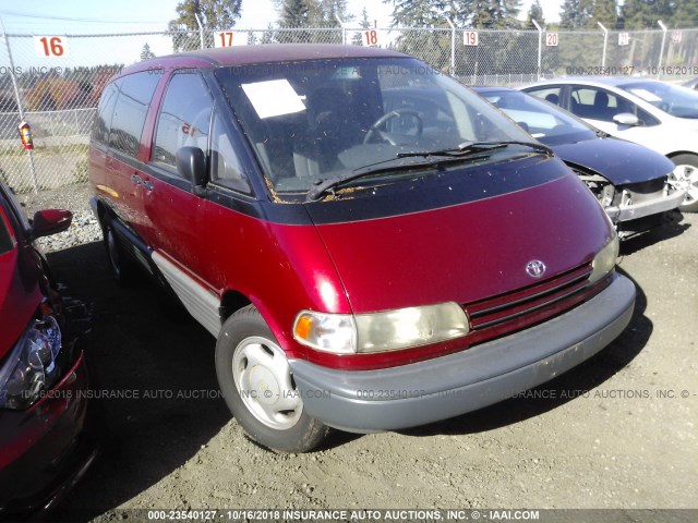 JT3AC22S5M0009339 - 1991 TOYOTA PREVIA LE BURGUNDY photo 1