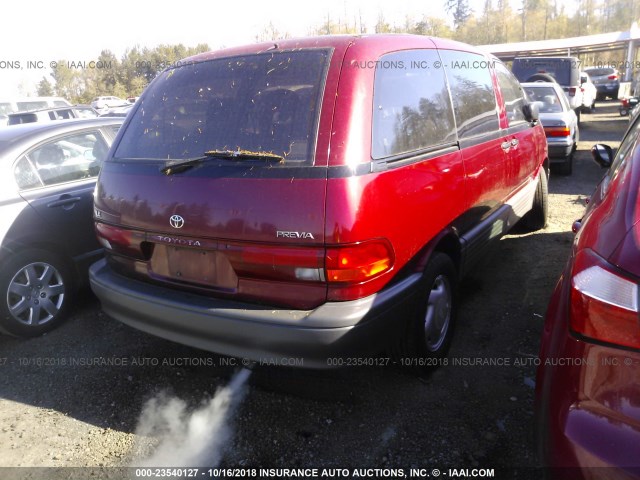 JT3AC22S5M0009339 - 1991 TOYOTA PREVIA LE BURGUNDY photo 4