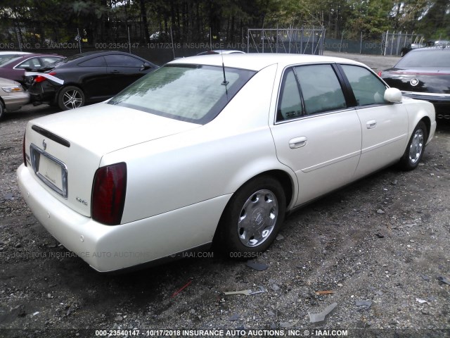 1G6KE57Y22U297404 - 2002 CADILLAC DEVILLE DHS CREAM photo 4