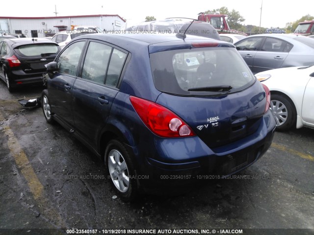 3N1BC13E48L357745 - 2008 NISSAN VERSA S/SL BLUE photo 3