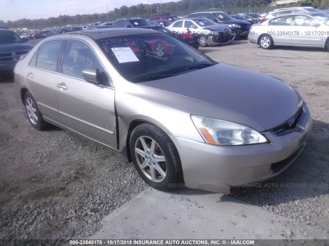 1HGCM66594A086448 - 2004 HONDA ACCORD EX TAN photo 1