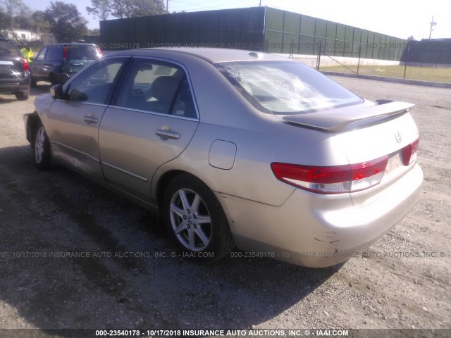 1HGCM66594A086448 - 2004 HONDA ACCORD EX TAN photo 3