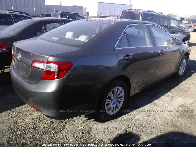 4T1BF1FK5CU577380 - 2012 TOYOTA CAMRY SE/LE/XLE GRAY photo 4
