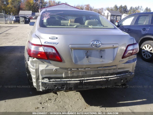 JTNBE46K673018369 - 2007 TOYOTA CAMRY NEW GENERAT CE/LE/XLE/SE BROWN photo 6
