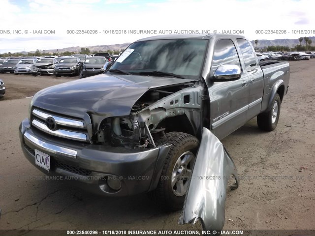 5TBRT34145S458771 - 2005 TOYOTA TUNDRA ACCESS CAB SR5 GRAY photo 2