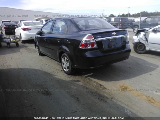 KL1TD5DE9BB193106 - 2011 CHEVROLET AVEO LS/LT Սև լուսանկար 3