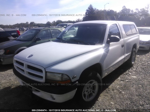 1B7FL26X5YS515108 - 2000 DODGE DAKOTA WHITE photo 2