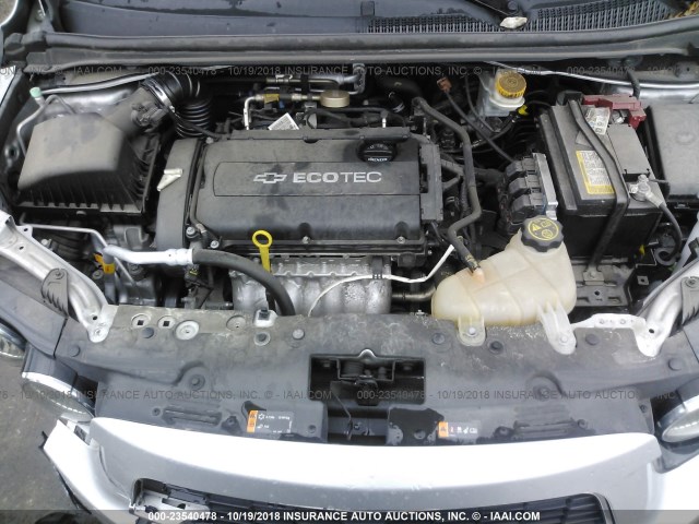 1G1JA5SH5E4236749 - 2014 CHEVROLET SONIC LS 银色 照片 10