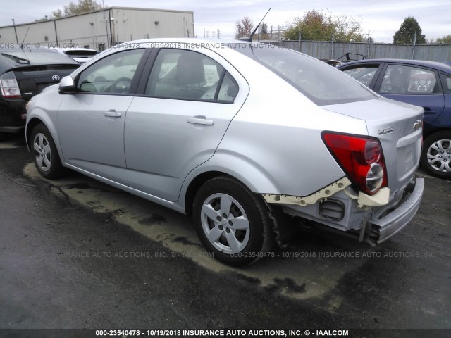1G1JA5SH5E4236749 - 2014 CHEVROLET SONIC LS 银色 照片 3