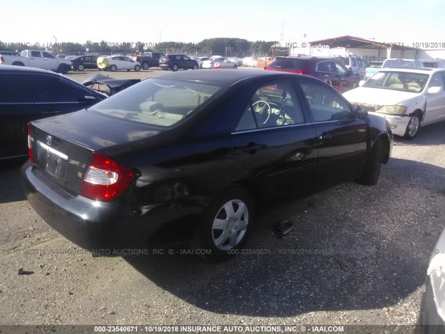 4T1BE32K23U199880 - 2003 TOYOTA CAMRY LE/XLE/SE 黑色 照片 4