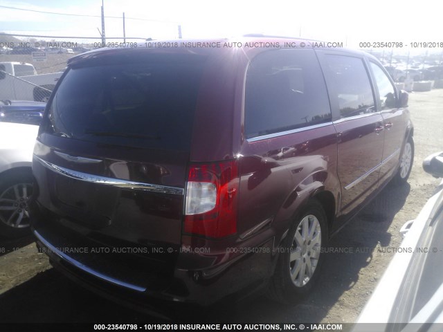 2C4RC1BG6ER314327 - 2014 CHRYSLER TOWN & COUNTRY TOURING BURGUNDY photo 4