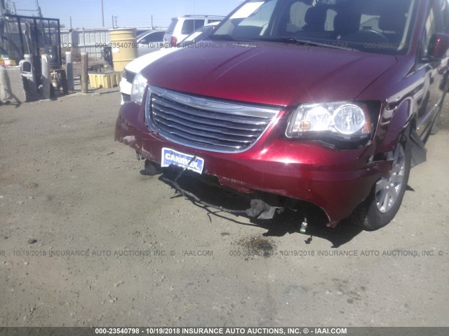 2C4RC1BG6ER314327 - 2014 CHRYSLER TOWN & COUNTRY TOURING BURGUNDY photo 6