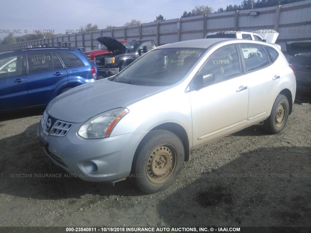 JN8AS5MVXBW283495 - 2011 NISSAN ROGUE S/SV/KROM SILVER photo 2