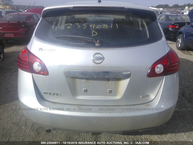 JN8AS5MVXBW283495 - 2011 NISSAN ROGUE S/SV/KROM SILVER photo 6