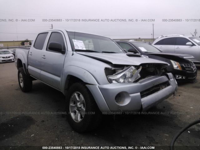 5TEJU62N88Z510435 - 2008 TOYOTA TACOMA DOUBLE CAB PRERUNNER SILVER photo 1