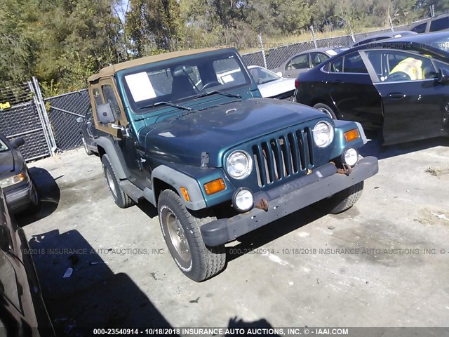 1J4FY19S5VP471499 - 1997 JEEP WRANGLER / TJ SPORT GREEN photo 1